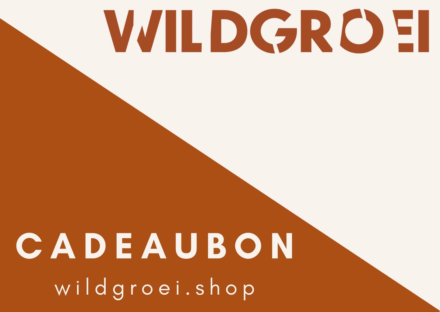 Wildgroei webshop cadeaubon